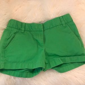 Green shorts